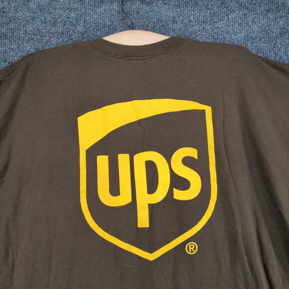 UPS Employee Uniform T Shirt Mens Size 2XL Brown United As One Big Logo - Picture 10 of 14